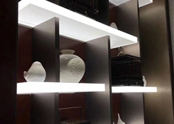 Illuminated Acrylic Shelving